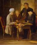 Huber Jean Voltaire at a Chess Table  - Hermitage